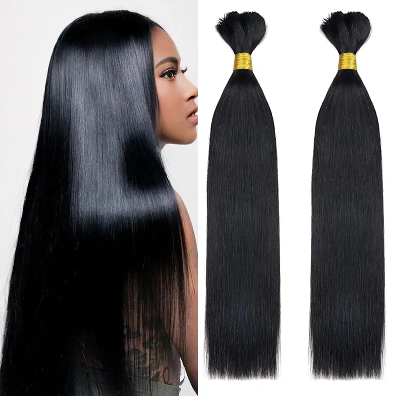 Bulk Human Hair for Braiding No Weft Extensions 100% Unprocessed_voghion.com