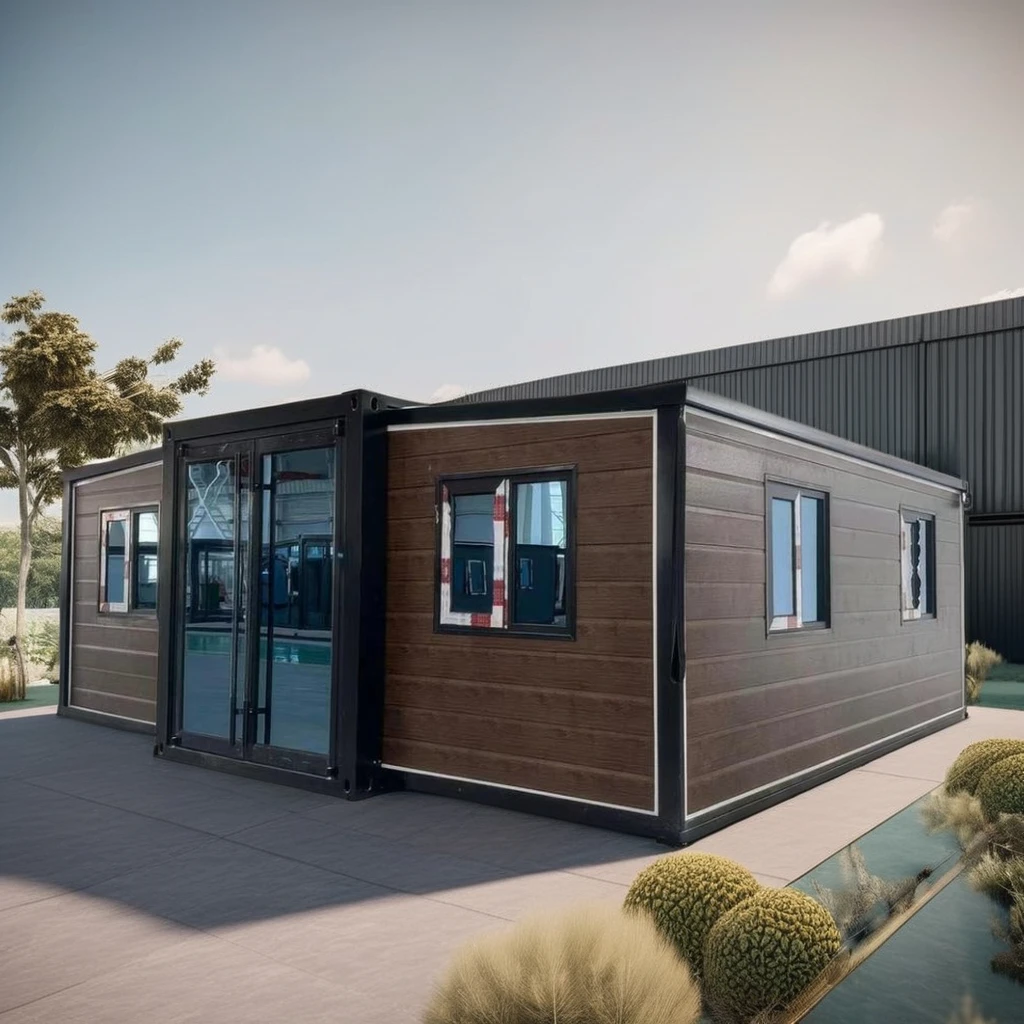 Luxury 1-4 Bedroom Expendable Modular Container Villa Foldable Portable Houses with Kitchen 20ft and 40ft Sizes Tiny Homes