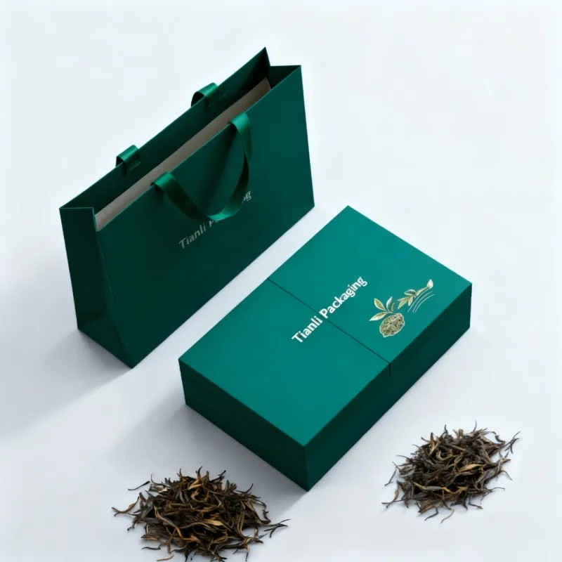 customized luxury biodegradable wholesale packaging box tea high end recyclable paper box with paper bag customized rigid gift boxes rigid gift box factory customized high end gift box factory-4