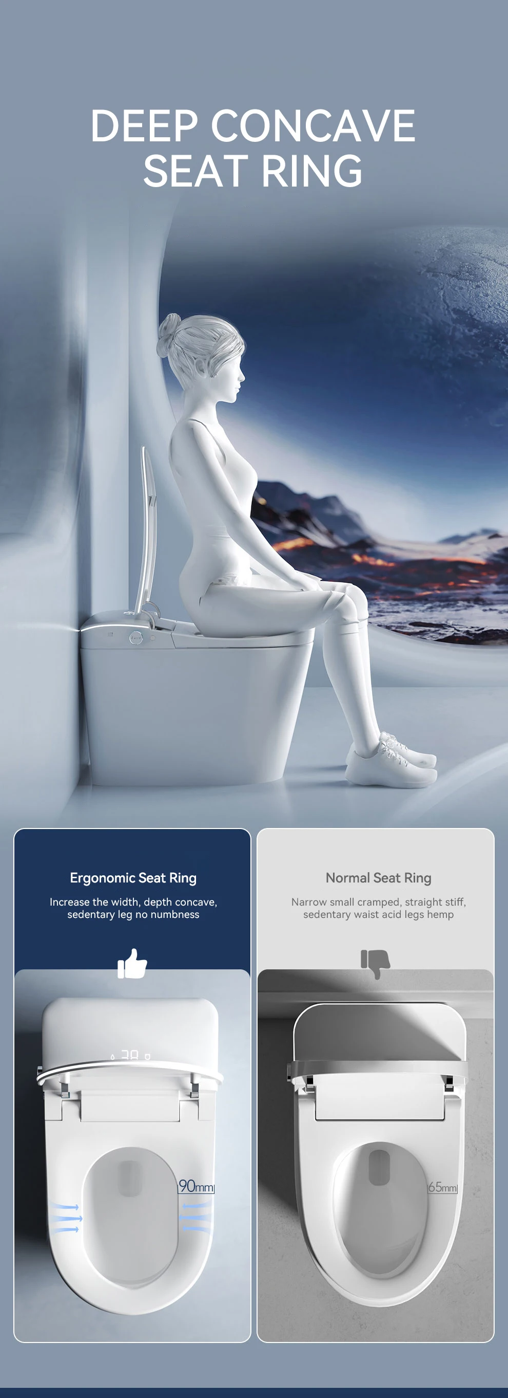 product hot sale automatic open wc electric bidet toilets intelligent toilet bowl foot touch sensor flush one piece smart toilet-15