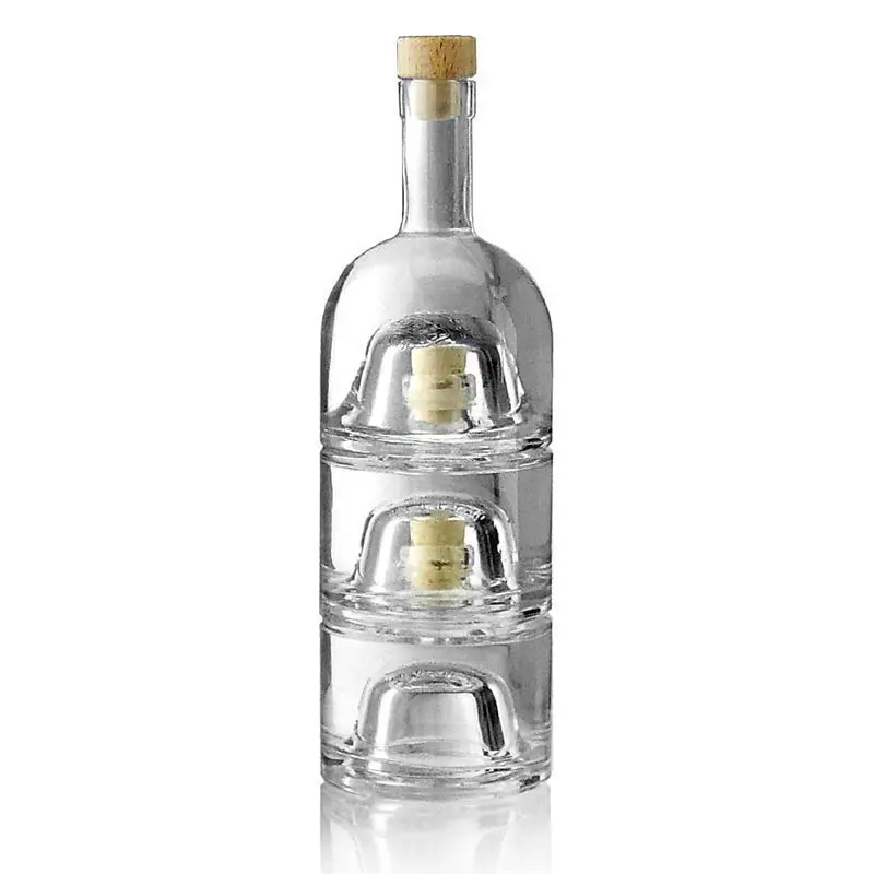 200ML crystal glass red wine bottle with glass lid