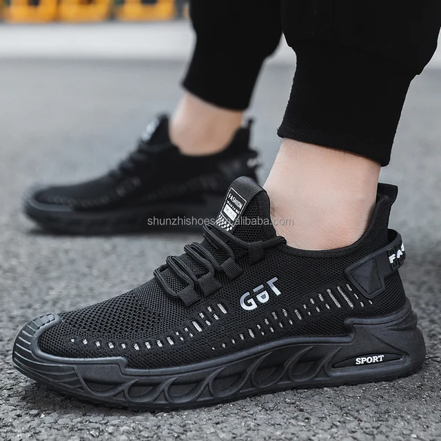 Men's Casual Running Shoes Lace-Up Closure Big Size Flame Design Mesh Lining for Spring Autumn Seasons Stylish Walking Style