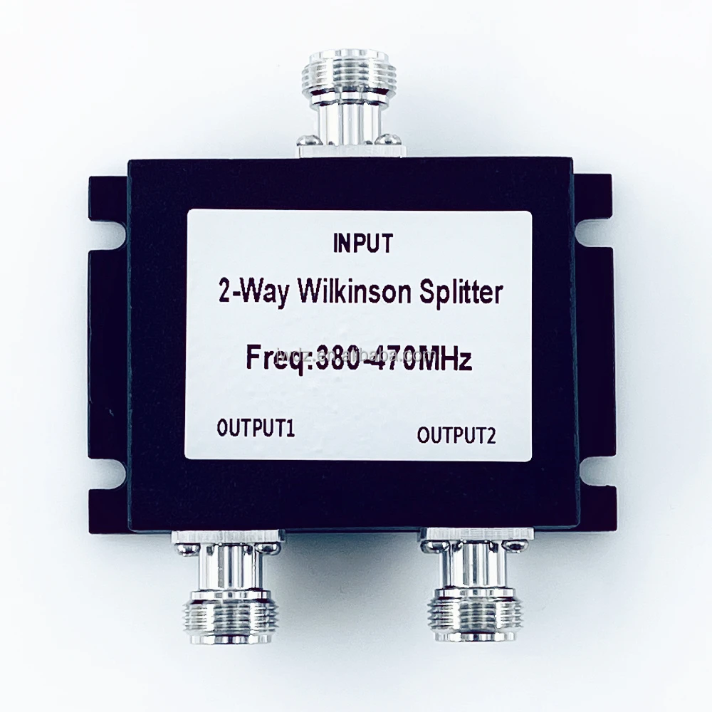 Microstrip two power divider 380-470mhz, V-band, 450MHz, N-female , intercom  Microstrip 2 Way Power Splitter