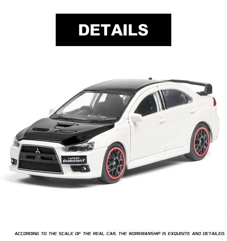 JKM 1:32 Mitsubishi EVO with sound| Alibaba.com