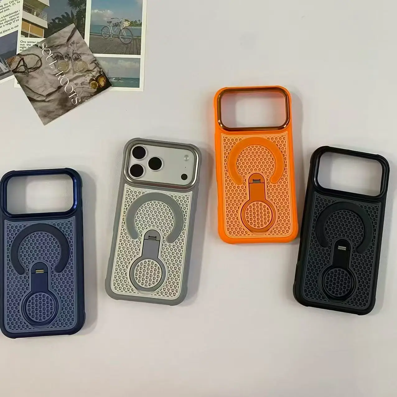 Magnetic Suction Phone Case with Color Border
