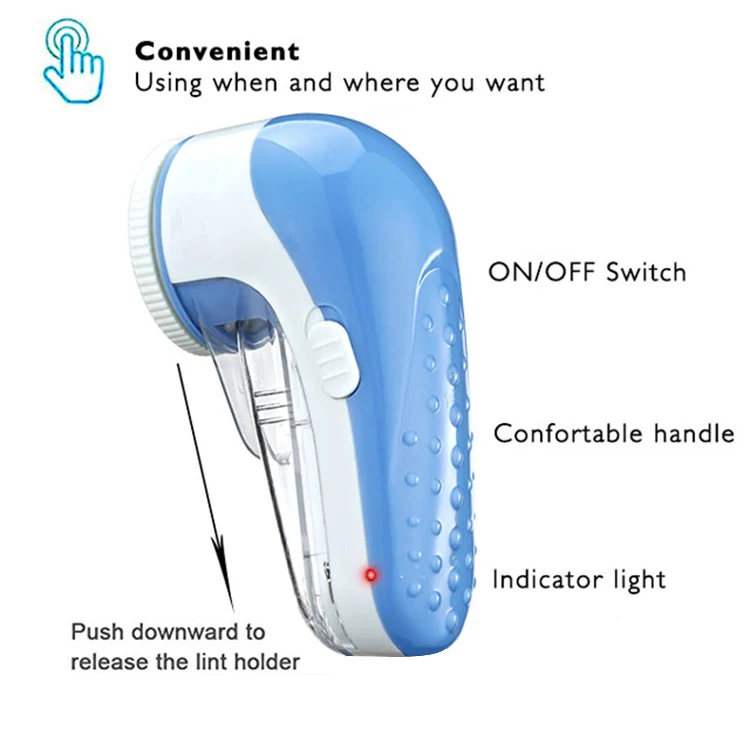 Rechargeable Portable Sweater Pill Defuzzer Fuzz Balls Remover Fabric Shaver Cordless Lint Remover