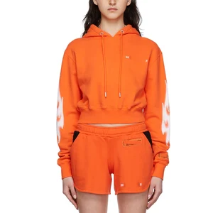 Manufacturer's Custom Knit Women's Sweatsuits Hot Sale 3D Print Hoodie Shorts Two-Piece Set for Spring