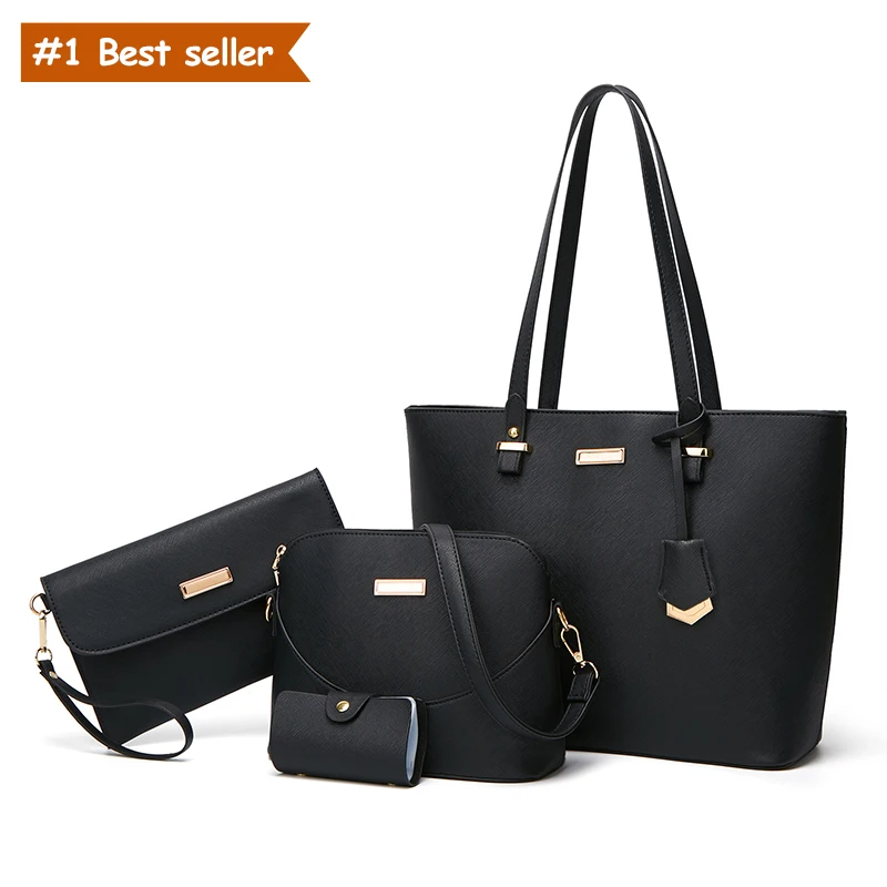 4PCS Women Fashion Handbags Purses Wallet Tote Shoulder Bags Casual  Crossbody Bags, Best Valentine's Day Gift for Ladies Girls