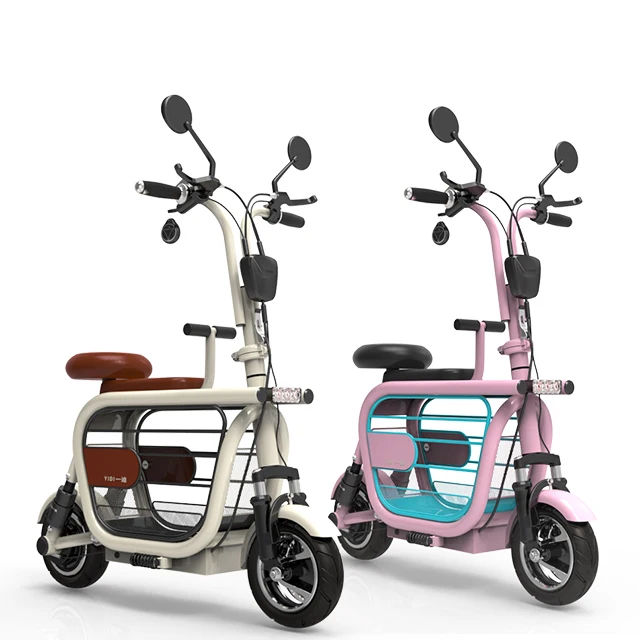 e-bike 電動アシスト自転車 バスケット付き 折りたたみ ペットバスケット付きの最も人気のある400ワットパワー電動