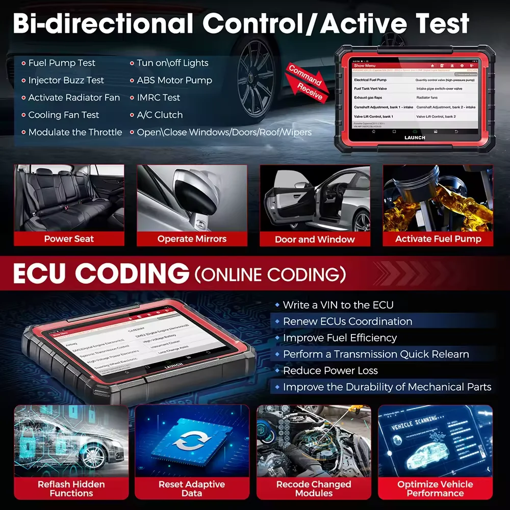 2024 Hot LAUNCH X431 Elite Full System OBD2 Diagnostic Tool Car Automotive Scanner Ecu Coding Active Test Guided Functions 2024 Hot LAUNCH X431 Elite Full System OBD2 Diagnostic Tool Car Automotive Scanner Ecu Coding Active Test Guided Functions