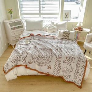Soft and Comfy  Carved Bed Throw Blankets for All Seasons for Indoor Outdoor