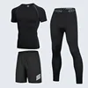Conjunto de Tres Piezas Ice Silk Elite con Shorts y Ribete Blanco