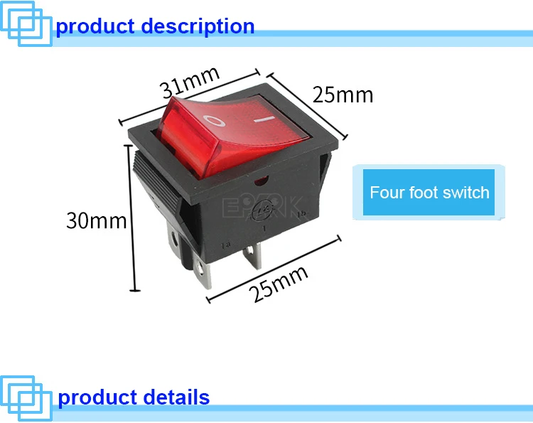 Hot Sale Rocker Switch Three-phase Inverter Welding Accessories Jd03-a1 ...