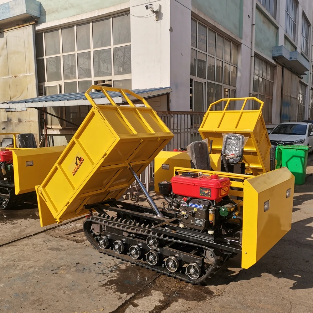 All Terrain Track Mini Dumper 1 Ton Small Crawler Dumper Loader