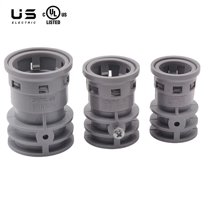 ENT to EMT PVC Adapter Transition Snap-on Coupling Nonmetallic Electrical Conduit Connectors Flexible Plastic Conduit Coupling