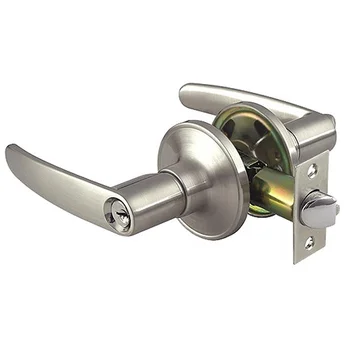 American Heavy Duty Style Access Lock Privacy Tubular Lever Stainless Steel Wave Handle Entry Lever Door Handle Lock
