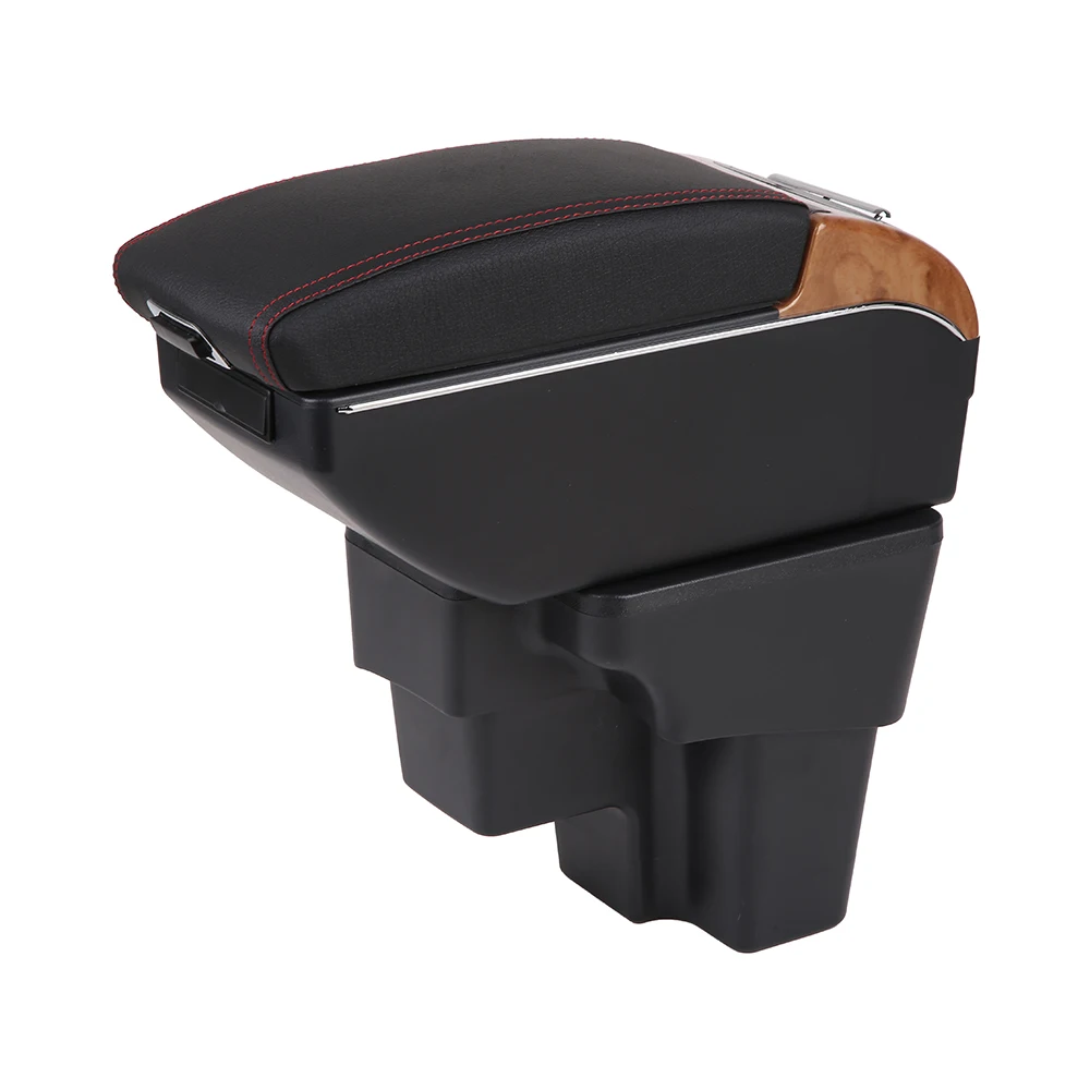 product car armrest console box central organizer universal sliding armrest box with 3 usb-4