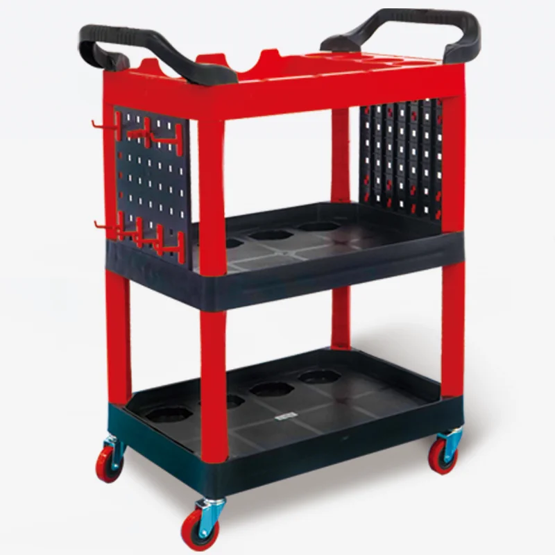 New arrival plastic tool trolley for car repair shop portable tool cart workshop tool cabinet