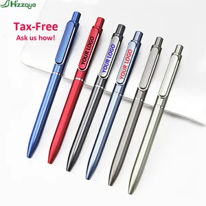 Custom Logo 0.5mm Plastic Ball Gel Pen with Black Ink Novelty Promotional Advertising Gift Pen UV Printing