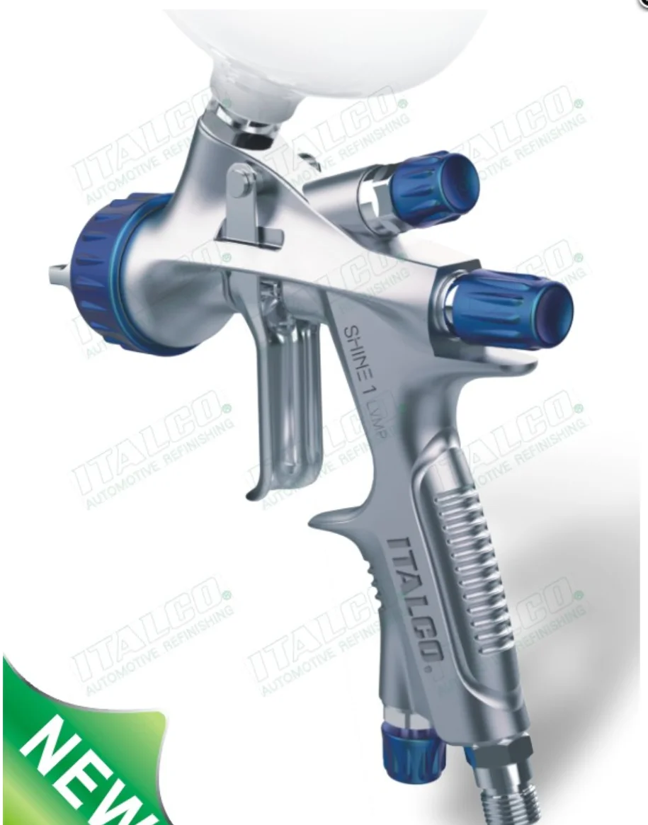 ITALCO SHINE 1 L.V.M.P SPRAY GUN 1.3 tip 600ml cup Feed Spray Gun 