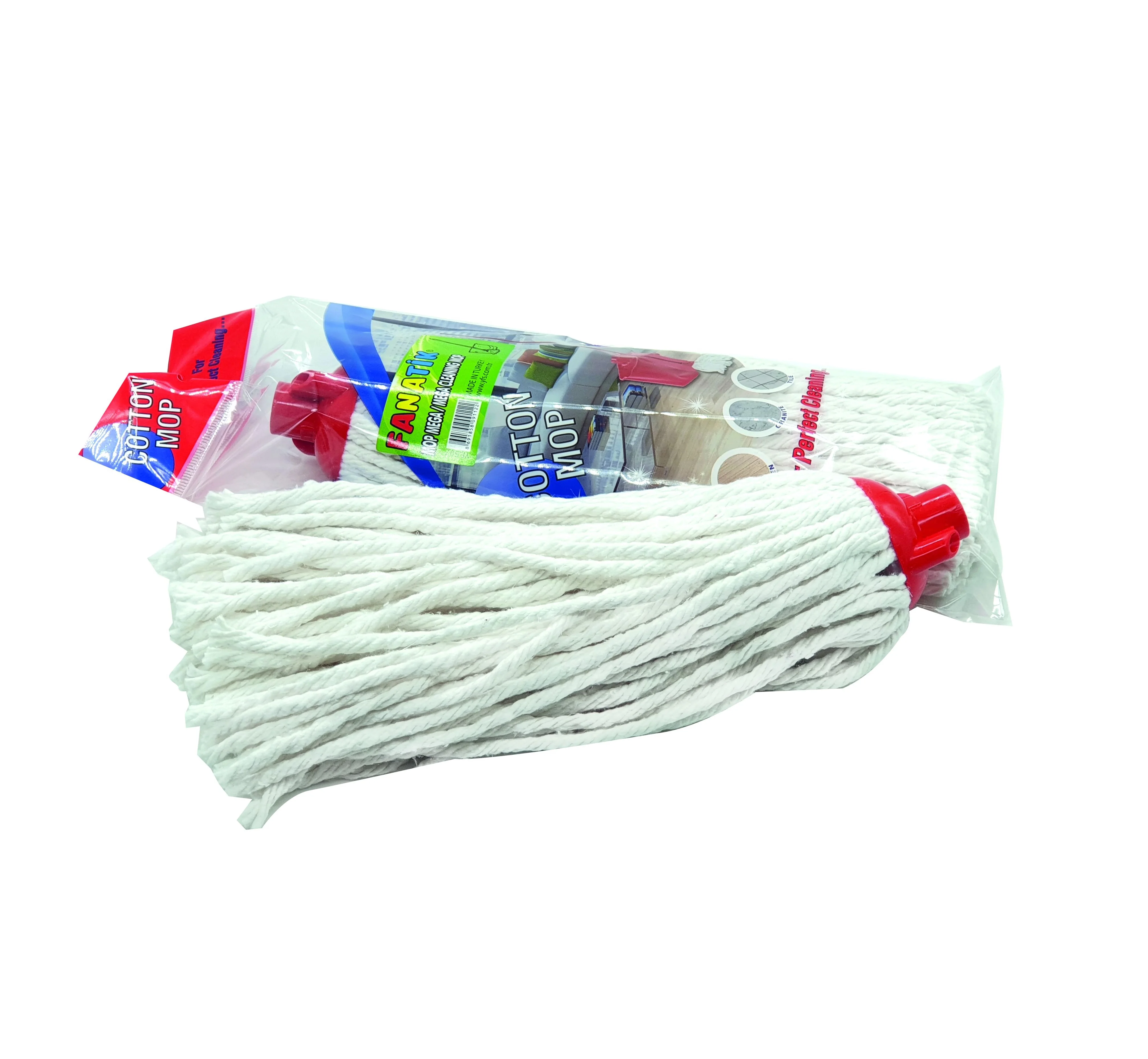 Cheap Cleaning White Cotton Mop Head /Cotton Mop - China Mop and 120cm  Handle price