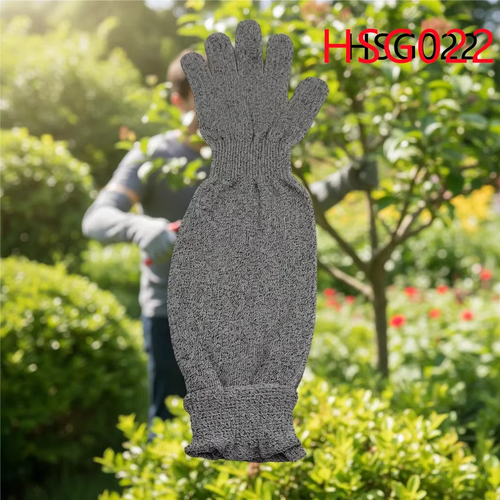 ZYF, Protectores de brazo de seguridad con puño alargado para poda de árboles, tallado en madera y protección industrial de manos, guantes de trabajo de 40 cm, modelo HSG022