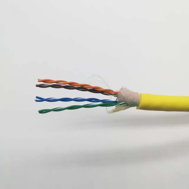 Customized 8 Core 4 Twisted Pair ROV Tether Underwater Waterproof Neutrally Buoyant Cable