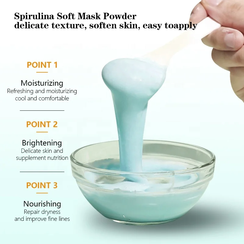 Mint Clay Mask Powder Alginate Powder Mask Oem Natural Organic Professional Peel Off  Mint Powder Facial Mask Manufacturers