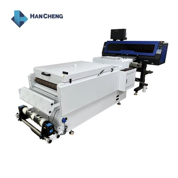 High Speed 24 inch 60 cm Dual 2 3 4 Print Heads I3200 Dtf Printer T-shirt Printing Machine With Powder Shaking