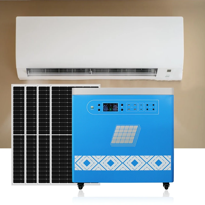 Off Grid 3000w 5000w Portable Solar Power Generator for Air Conditioners  and Refrigerators Household Appliances