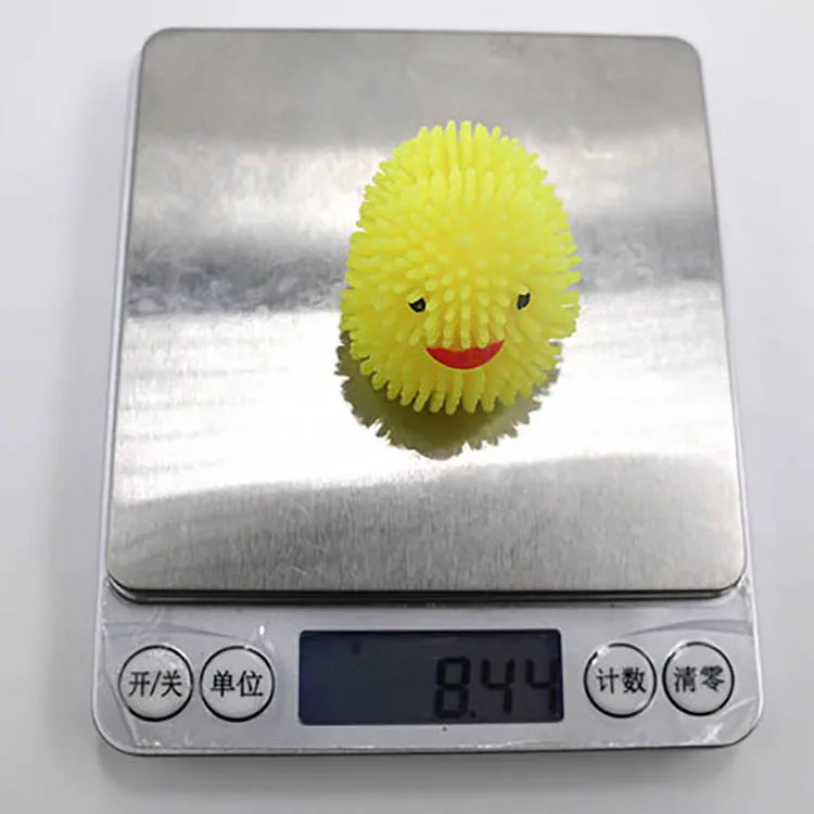 LED点滅ソフトスクイーズ触覚空気充填感覚スパイキーダックフグ