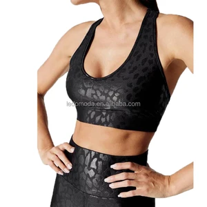 Newest Action All-over Leopard Pattern Sports Bra Women Training Wear Womens Bra