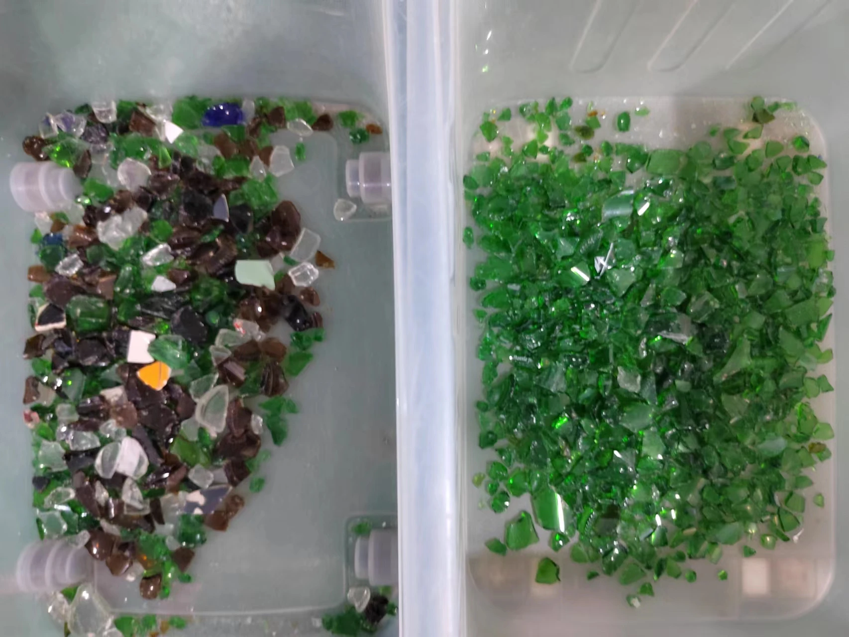 Green blue brown glass color sorter machine High precision rock salt optical sorting machine salt color sorter