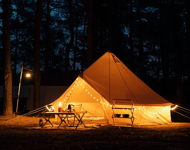 Outdoor Glamping Safari Yurt Tent 3x3m Luxury Cotton Canvas Polycotton ...