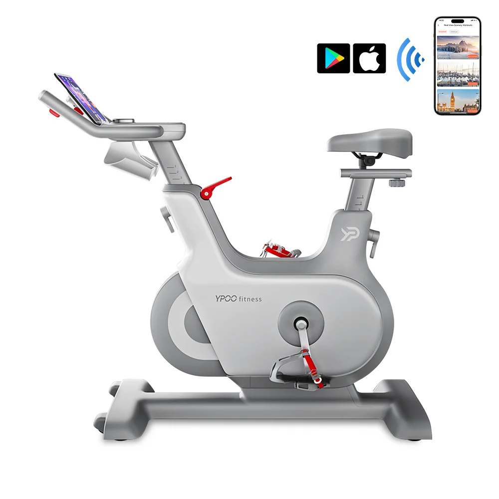 YPOO New Arrival Self Generating Electricity  Magnetic Spinning Bike  Health Fitness Cycling Exercise Spin Bike