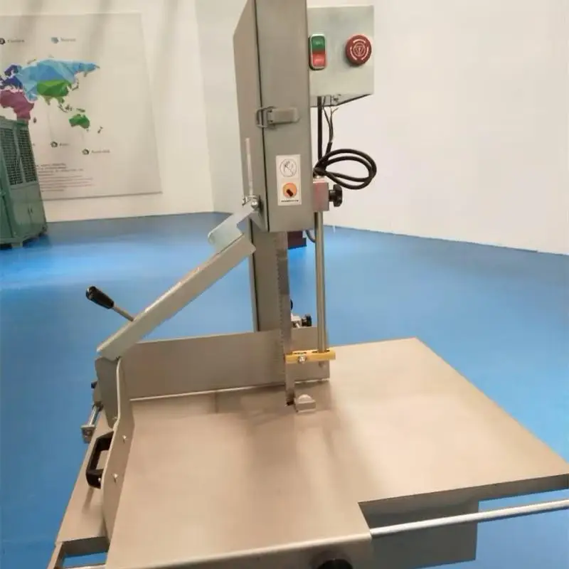 High cutting precision electric stainless steel meat and bone saw for processing plants