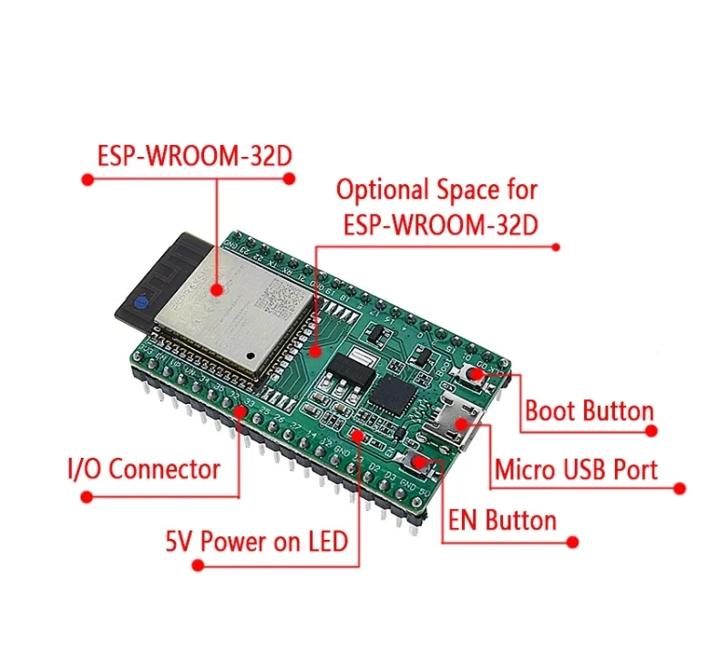 Esp32-devkitc Core Board Esp32 Development Board Esp32-wroom-32d Esp32 ...