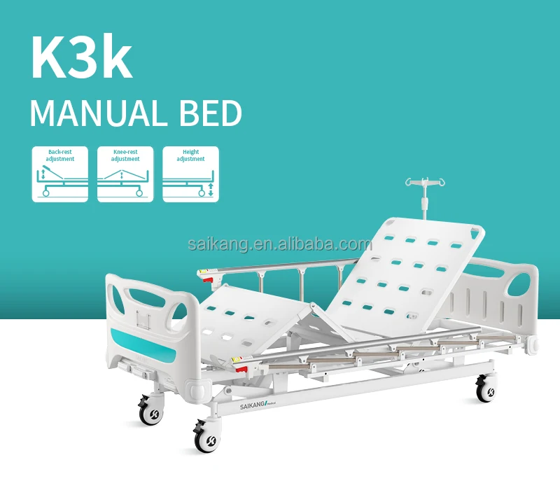 K3k Saikang Mobile Hospital Multifunction Patient Manual Medical Bed