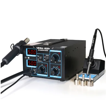 High Quality Yihua 858d Ac 220v Led Display Adjustable Temperature Hot Air Gun For Mobile Repair YIHUA858D