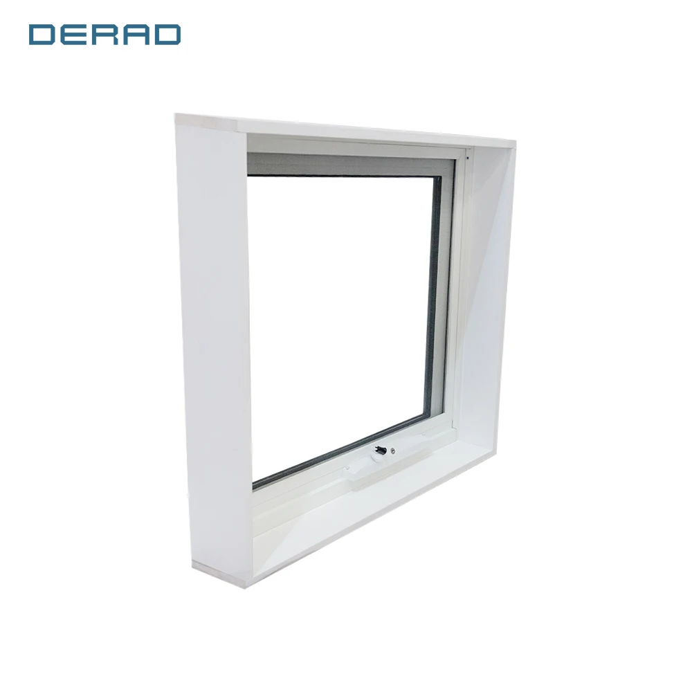 Small Glass Windows Manual Control Safety Opening Australian Style Bathroom Aluminum Awning Window