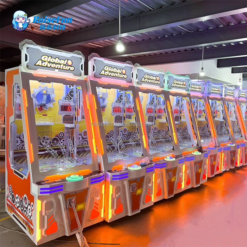 Coin Pusher Redemption Ticket Arcade Machine Coin Operated Arcade Metal Lottery Machine Ticket Redemption Game Machine