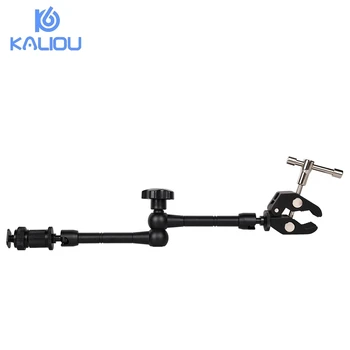 Adjustable Articulating 11 Inch Magic Arm + Large Crab Super Clamp for Camcorder LCD Monitor LED Light DSLR Camera detail image