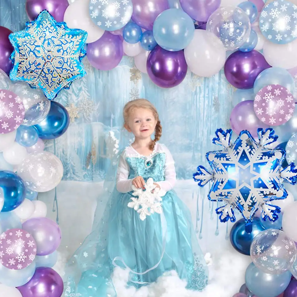 Frozen Theme Birthday Decoration for Girls 38Pcs - Princess Elsa