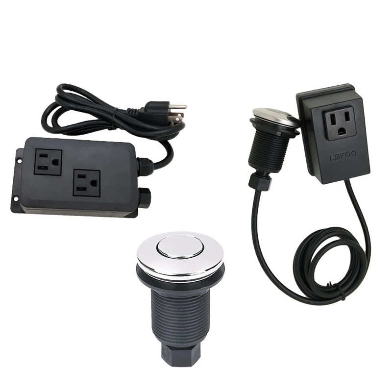 Lefoo Food Waste Disposer Air Switch Bath Tub Spa Waste Garbage