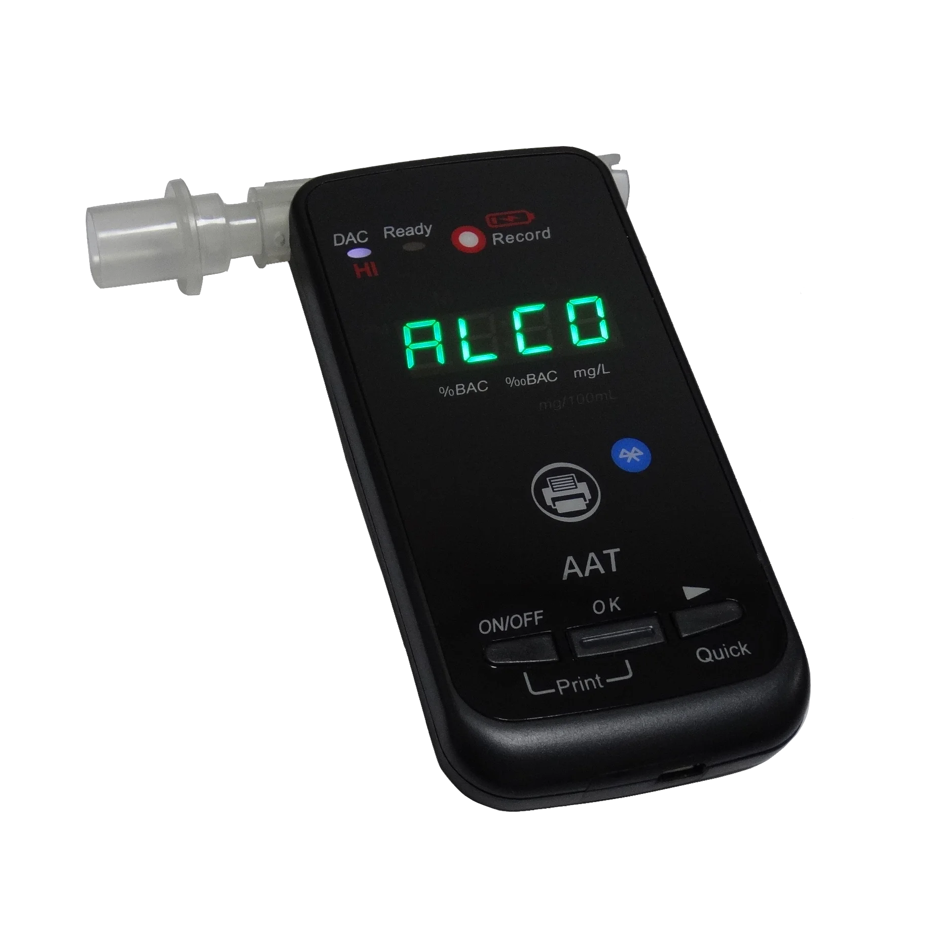 Alcohol Breath Tester Breathalyzer Fuel Cell Sensor with Wireless Printer