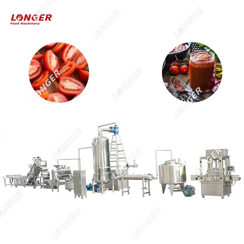 Automatic Tomato Sauce Blending Processing Production Machine Concentration Tomato Ketchup Making Equipment