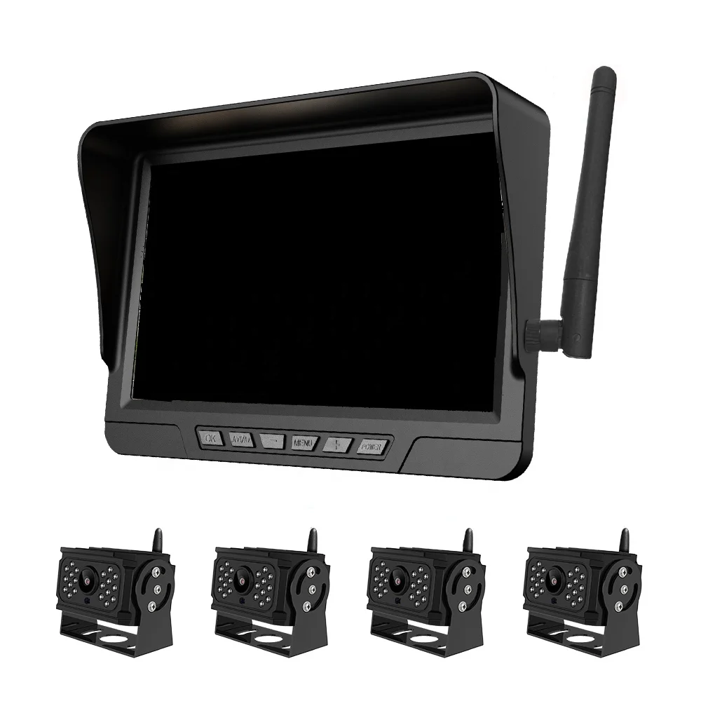 2 Lens Wifi Truck Bus Tramcar Harvester Rear View Hd 720p Video