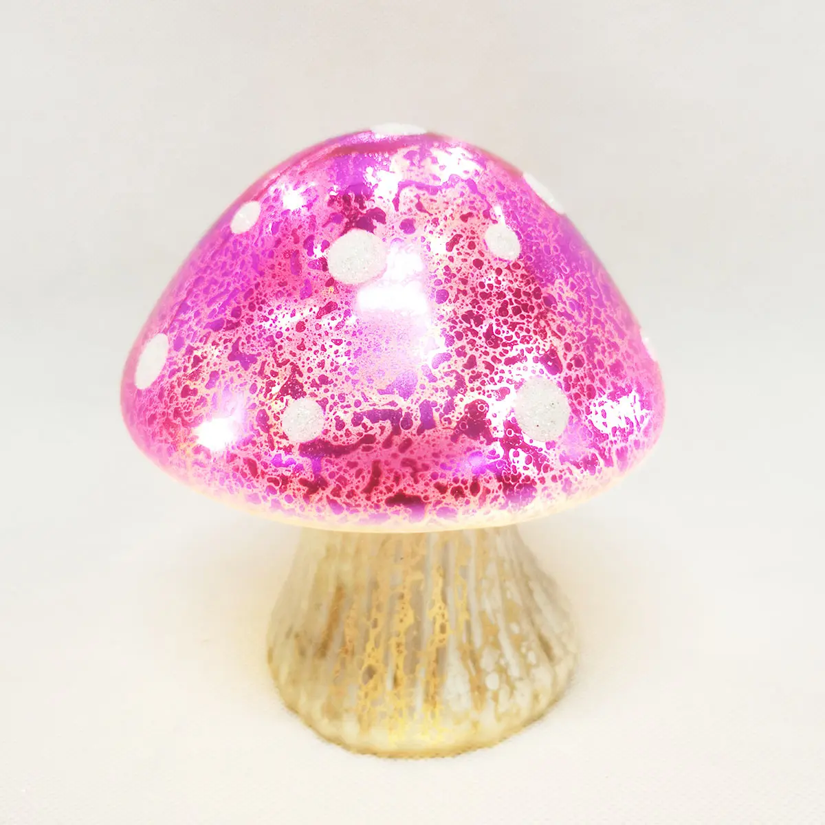 Wholesale custom led glass mushroom spring easter day products gifts set home light crafts goods ornament party decoration 2023 manufacture