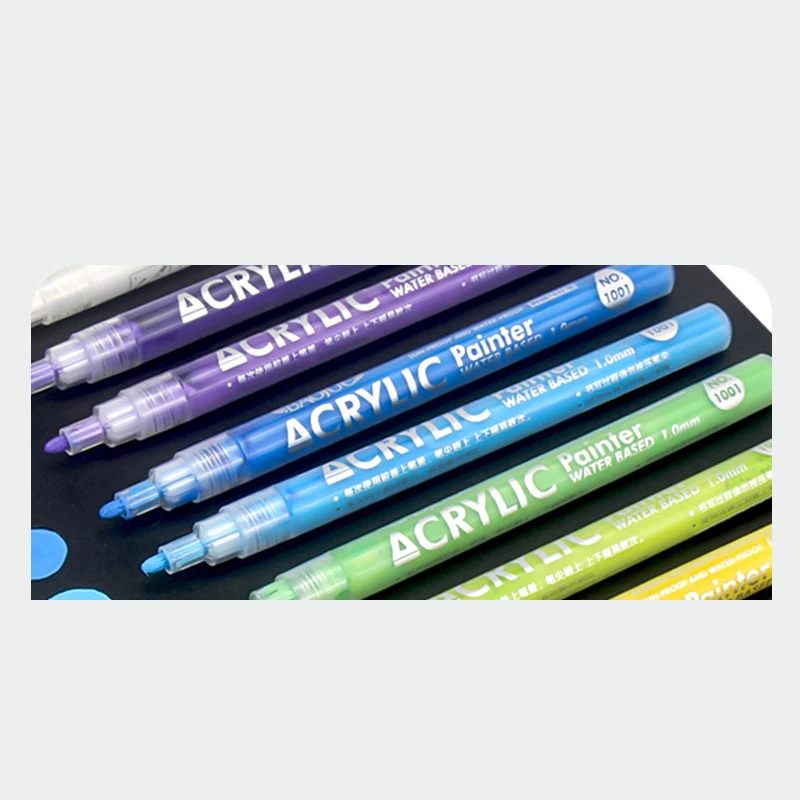 Набор стойких водонепроницаемых акриловых маркеров JPS ODM Макрон