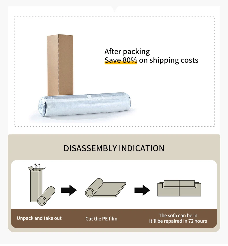 Luxury Modern Indoor Bean Bag Sofa Comfortable Fabric Upholstery with Lazy Design for Living Room Furniture or Villas Decor